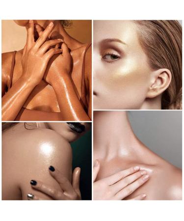 3-Piece Set Highlighter Powder Sticks | Body Shine High Gloss Makeup | Sparkle Contour & Blush Powder | For Hair, Face, Eyes, Body | 3 Colors - Buy Online on GoSupps.com