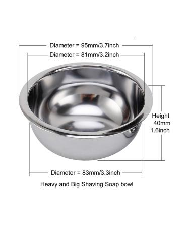 PerPro Deluxe Stainless Shave Razor Stand + Shaving Soap Bowl Set - Compatible with Gillette Fusion and Mach 3 Razors - Buy Online on GoSupps.com