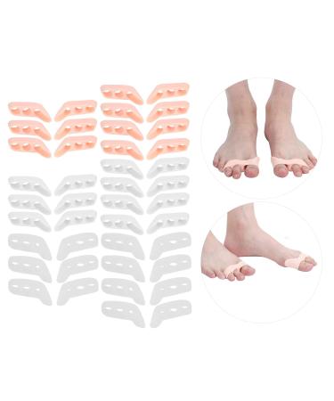 Small Toe Separator - ANGGREK 7 Pairs 3-Hole SEBS Hallux Valgus Toe Corrector Tool for Pain Relief & Skin Brightening - Buy Online on GoSupps.com