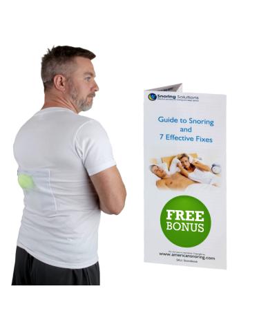 Stop Snoring T-Shirt - Snore Stopper - Most Comfortable Snoring Aid. Health Expert Recommended for Back Snorers! Eliminates Snoring by Adjusting Your Sleeping Position. Guide to Snoring Ebook (Large) Large (Pack of 1) - Buy Online on GoSupps.com