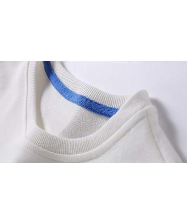 Taigood Boys Cotton Sweatshirt Long Sleeve T-Shirt | Kids Jumper Ages 1-7 | White | Autumn/Winter - Buy Online on GoSupps.com