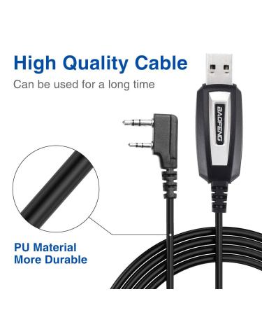 Baofeng USB Programming Cable CH340 Chip for GMRS Radio Two Way Radio - Black-CH340 - Buy Online on GoSupps.com
