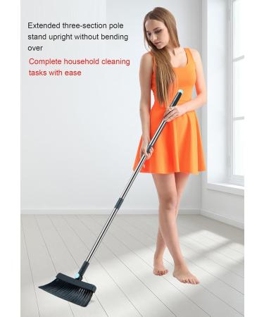 WHDEOY YJLYQF Dustpan and Brush Set Long Handled Tall 180 Degree Rotating Sweeping Brush Household Dust Pan with Comb Teeth for Indoor Outdoor Garden Home Room Kitchen Office Lobby - Buy Online on GoSupps.com