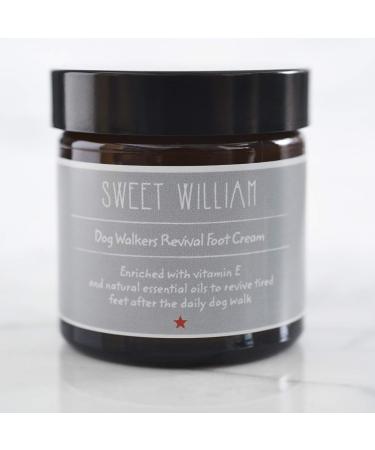 Sweet William Dog Walkers Revival Foot Cream | Moisturising cream with vitamin E and natural essential oils | 60 ml