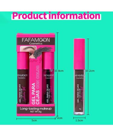 2 in 1 Express Eyelash and Eyebrow Kit (Tint + Developer Gel) Professional Makeup Tinted Eyebrow Fixing Glue Professional Tint Long Lasting (Brown) - Buy Online on GoSupps.com
