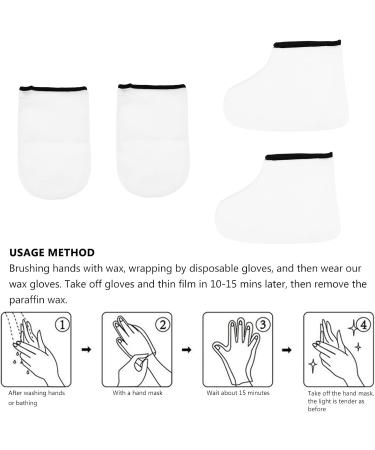 SEWACC Moufles Hydratants et Chaussettes Bain de Paraffine 2 Paires Taille Unique Soin Exfoliant pour Mains et Pieds Usage Spa et P dicure - Buy Online on GoSupps.com