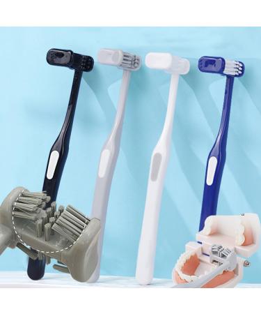 6-Page Round Super Soft Toothbrush Set - Deep Cleaning Dental Care for Adults & Children - Portable & Sensory Joy - 4 Pack (Black) - Buy Online on GoSupps.com