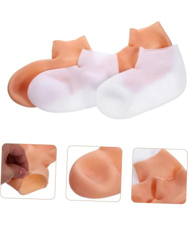 FRCOLOR 4 Pairs Exfoliating Moisturizing Socks Spa Socks for Dry Feet Dry Cracked Feet Socks Moisturizing Heel Socks Heel Spa Socks Moisture Socks Beauty Socks Gloves Sebs Pedicure Women's - Buy Online on GoSupps.com