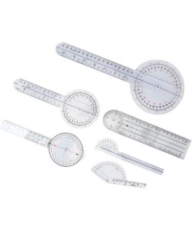 6PCS Medical Goniometer Set for Physical Therapists Home Use and Students Material Measures Joint Range of Motion Compact and Portable - Buy Online on GoSupps.com