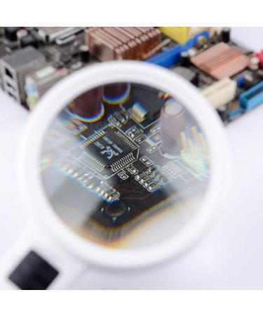 Glass Large Diameter High Magnification Glass 30 Times with Light HD Glass Elderly Children Reading Enlarged Mirror 200 * 110mm Made in China - Buy Online on GoSupps.com