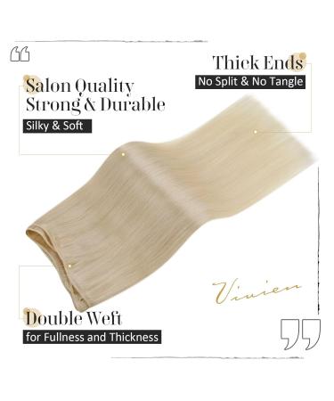 Vivien Real Hair Treat Extensions - Blonde Remy Extensions #613 40cm 100g | Premium Tresse Hair Recovery - Buy Online on GoSupps.com