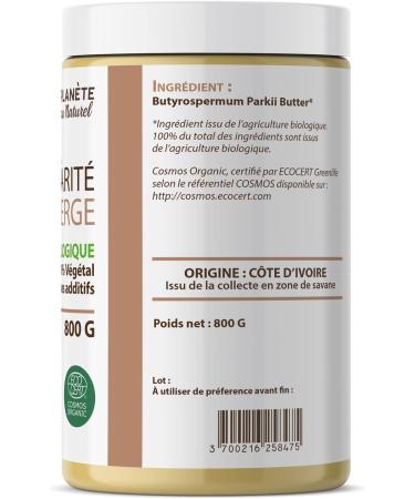 Organic Shea Butter - Unrefined 800g x 4-100% Vegetable - 100% Virgin - Plan te au Naturel - Buy Online on GoSupps.com