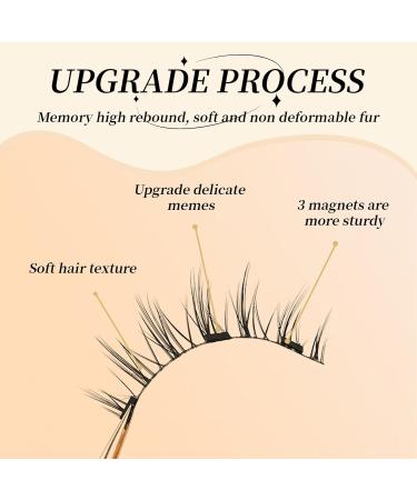 LFCFBH Magnetic Eyelashes Kit Magnetic Lashes with Applicator 2 Pairs Natural Look No Glue Needed - Buy Online on GoSupps.com