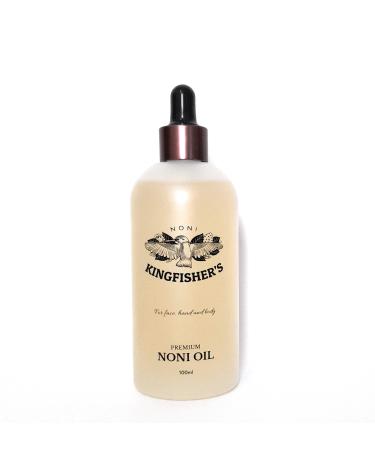 Kingfisher's Noni Oil Made from Organic Noni Fruit & Extra Virgin Coconut oil Anti-aging face oil Ideal for Dry Skin (elbows heels or knees) Nourishing Scalp Oil Massage oil 100ml