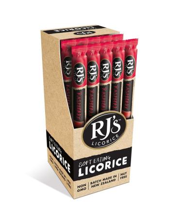 RJ's Soft Eating Licorice Logs, Raspberry, 1.4 Ounce Raspberry 1.4 Ounce (Pack of 25)