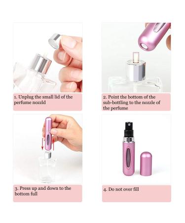 ANBAONA Portable Mini Refillable Perfume Atomizer Bottle - 8 Pcs Pack, 5ml Spray Scent Pump Case - Travel Size Atomizer Perfume Bottle - Buy Online on GoSupps.com