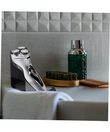 Minkissy Beard Knife Stand - Handmade Acrylic Razor Organizer for Men | Clear Shaving Stand | 11x8.5x4.5cm Black - International Shipping Available - Buy Online on GoSupps.com
