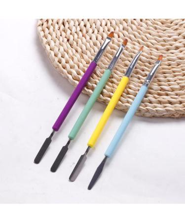 Dual-Ended Nail Gel Brush - Acrylic & UV Gel Picker Tool for Extensions | Manicure Brush Pen (Purple) - Buy Online on GoSupps.com