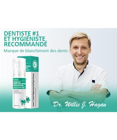 LenaroTM Herbal Brightening Oral Repair Mousse - Natural Teeth Whitener Foam for White Teeth & Fresh Breath | Easy-to-Use Oral Health Solution - Buy Online on GoSupps.com
