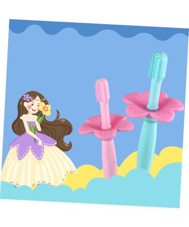 Collbath 1stk Silicone Baby Toothbrush - Pink | Children's Oral Care Training Brush | 1 Piece - Safe & Gentle Cleaning - Buy Online on GoSupps.com