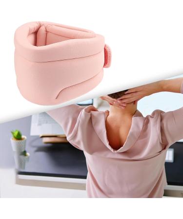 Folpus Neck Support Bandage - Soft Sponge Neck Brace for Men Women & Family | Stable Neck Support | Perfect for Car Use | Pink - Buy Online on GoSupps.com