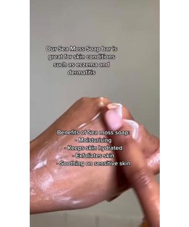 Sea Moss Soap made with wild crafted Sea Moss from Grenada. Vegan | Organic | Handmade | Eco (Sea Moss) - Buy Online on GoSupps.com