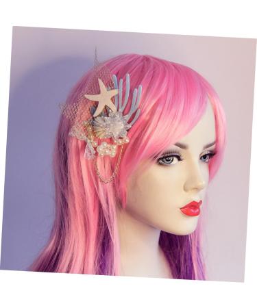 minkissy 1pc Hair Barrette Wedding Tiara Bridal Headpieces for Wedding Headdress Crystal Headband Beach Party Hair Goody Barrettes for Women Bobby Pins Pearl Bride Hair Accessories - Buy Online on GoSupps.com