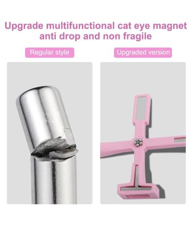 Goiern 5-in-1 Nail Magnet Tool - Magnetic Pencil for 3D Nail Art & Cat Eye Gel - DIY Nail Polish Set (Pink) - Buy Online on GoSupps.com