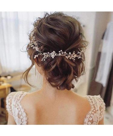 Unicra Crystal Bridal Hair Vine - Long Wedding Headpiece for Women/Girls (Silver) - Buy Online on GoSupps.com