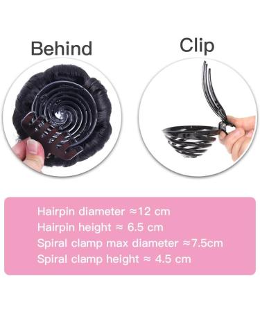 Hair Bun Brazilian Real Hair Braided Bun Hair Piece Braided Bun Donut Claw Clip Style Wig Extensions Real Hair Ladies Hair Bun Hair Extension Hair Piece (Color : D) - Buy Online on GoSupps.com