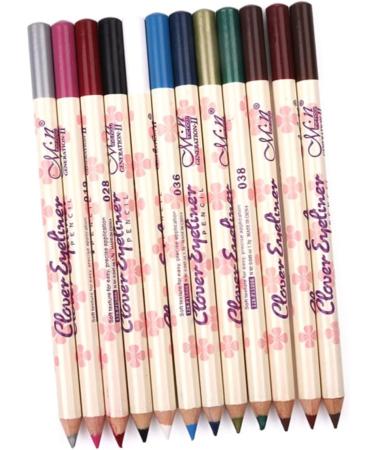 SOESFOUFU 24 Pcs Eye Shadow Pen Eyeliner Pencil Colours Eyeliner Pencil Dark Brown Eyeliner Pencil Grey - Buy Online on GoSupps.com
