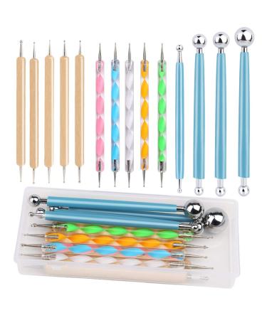 14 Size Crochet Hooks Set,2mm(B)-10mm(N) Ergonomic Crochet Hooks with Case  for Arthritic Hands, Extra Long Crochet Needles 14 Size MultiColor