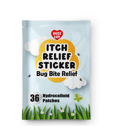 Itch Relief Patches for Kids 36 Hydrocolloid Patches Anti Itch Stickers Fast Bite Itch Relief Reduce Swelling Itching Summer Travel Essentials for Outdoor Camp Hiking Chemical-Free