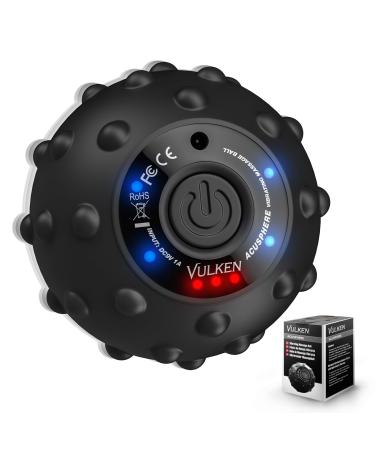 Vulken acuspher massage ball with high intensity 4 speeds for muscle and plantar fasciitis pain relief myofascial relaxation and trigger point treatment foot massage roller black - Buy Online on GoSupps.com