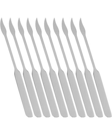 Jauarta 10PCS Makeup Spatula Tool Stainless Steel Double Ended Foundation Spatula for Makeup Accessories - Buy Online on GoSupps.com
