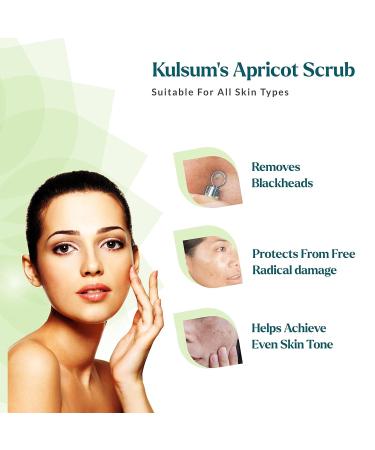 Herbals Apricot Scrub For Blackheads & Blemishes Reduction | Ideal For Men & Women | With Apricot | For All Skin Types | 70gm (Buy 2 Quantity Get 1 Quantity Free) - Buy Online on GoSupps.com