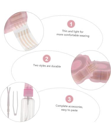 Beatifufu 3 Sets Double Eyelid Sticker Clear Duct Tape Instant Eye Lift Invisible Eye Stickers Eye Gel Moment mediumx3pcs Pinkx3pcs - Buy Online on GoSupps.com