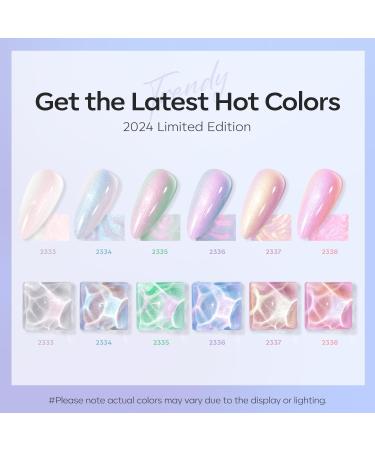 Modelones Pearl Gel Nail Polish 6 Colors Aurora Iridescent Shimmer White Pink Purple Mermaid Nail Drawing Gel Polish Soak Off UV Gel Led Spring Gel Polish Swirl Shell Thread Effect DIY Manicure Gifts - Buy Online on GoSupps.com