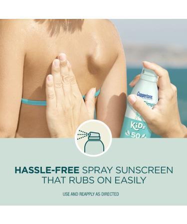 Coppertone Pure and Simple Kids Spray Sunscreen SPF 50 - Pack of 3 | Broad Spectrum Sunscreen for Kids 5 Oz - Buy Online on GoSupps.com