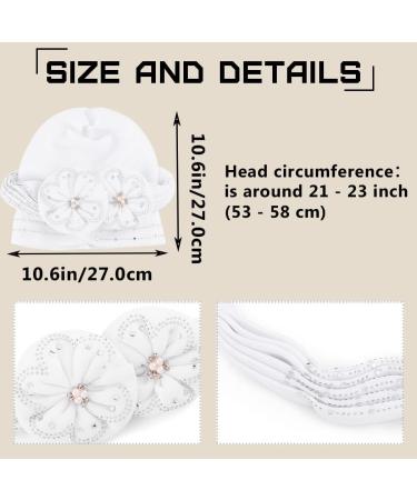 Woeoe Black Rhinestone Head Wrap with Flower Pearls - Twisted Head Turban for Women and Girls - Buy Online on GoSupps.com