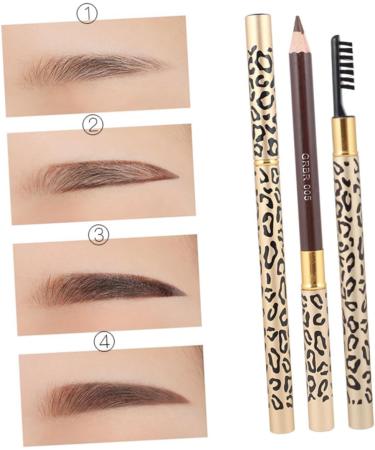  Mipcase 2 Pieces Color Eyebrow Pencil Eyebrow Pencil Eyeliner Highlighter Eyebrow Set Eye Makeup Brown Miss Miniature Wooden Eyebrow Powder - Buy Online on GoSupps.com
