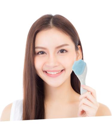 MERRYHAPY Silicone Face Brush Face for Women Skin Brush for Blackheads Face Cleaner Handle Face Scrubbers Soft Handle Face Brush Handheld Face Removing Deep Face Brush Face Wash 15.3x5.2cm Blue - Buy Online on GoSupps.com