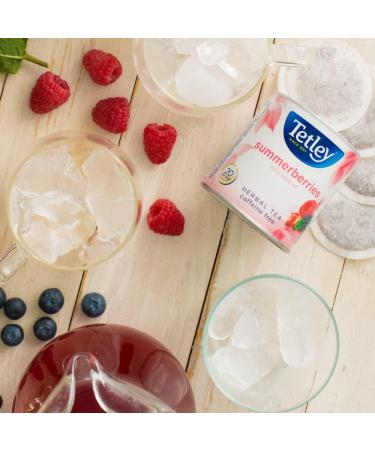 Tetley Summerberries Herbal Tea with Rosehip - 20 Tea Bags 40 Grams Naturally Caffeine Free SummerBerriesHerbalTea - Buy Online on GoSupps.com