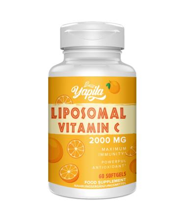 Liposomal Vitamin C Capsules 2000mg Maximum Absorption High dose VIT C Ascorbic Acid Antioxidant Supplement Soy-Free Non-GMO 60 count (Pack of 1)