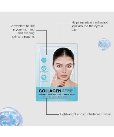 5 Pair Collagen Eye Mask patchs pour les yeux au collag ne pour les yeux gonfl s et les cernes masque pour les yeux anti-rides avec bio-collag ne complexe peptidique et vitamine C (15 Pair) - Buy Online on GoSupps.com