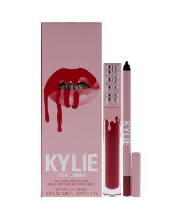 Kylie Cosmetics Matte Lip Kit - 401 Victoria for Women - 2 Pc 0.10 oz Matte Liquid Lipstick 0.03 oz Lip Liner