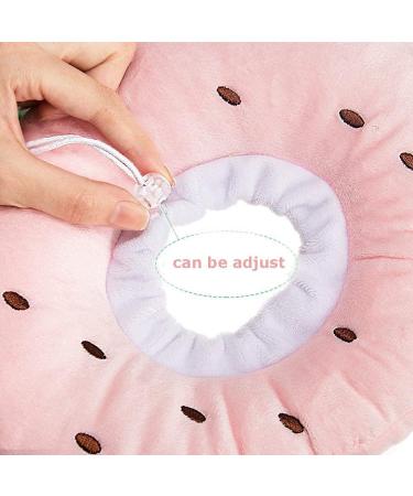 Crazy Bean Postoperative Protective Collar for Cats - Soft Adjustable & Safe Elizabethan Kitten Collar - Strawberry Design - Buy Online on GoSupps.com