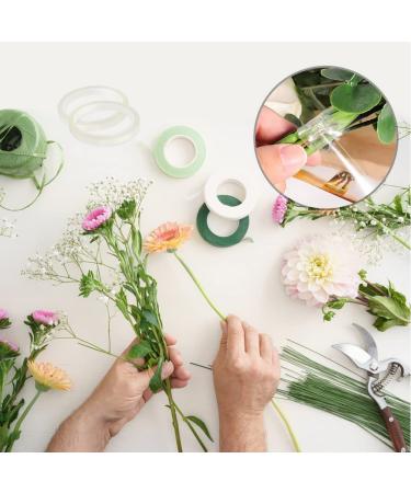 Pengxiaomei Clear Floral Tape 1/4 - Waterproof Florist Tape for Fresh Flower Crafts - 2 Rolls - Buy Online on GoSupps.com