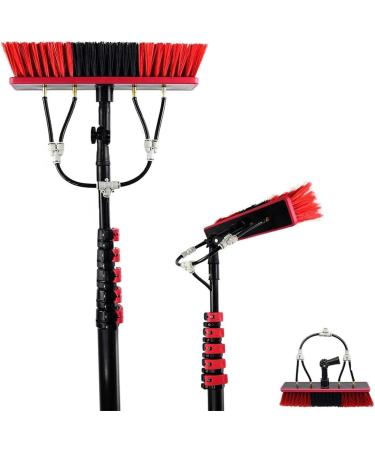 Telescopic Brush Window Cleaning Pole Water Fed Telescopic Brush Extendable Cleaner Extendable Extended Extension Brush Squeegee Equipmen (Color : 50cm Size : 3.6M) (30cm 5.4M)