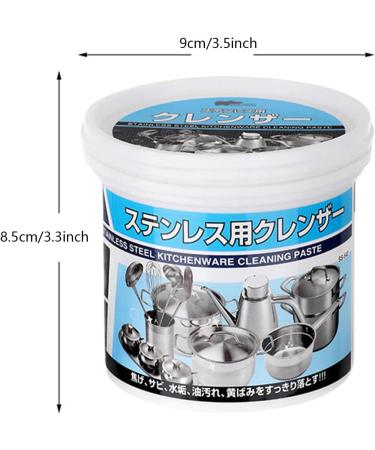 2 Pcs Stainless Steel Cleaning Paste Cookware Cleaning Paste Polish Pastes for Grills Bakeware Dishwashers | Universal Cleaning Cream Cookware Cleaners for Home Restaurant Dobooo - Buy Online on GoSupps.com